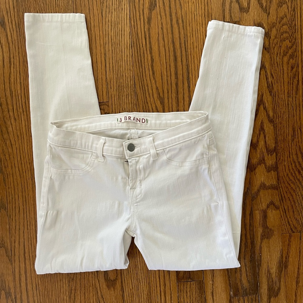 J Brand white denim jeans